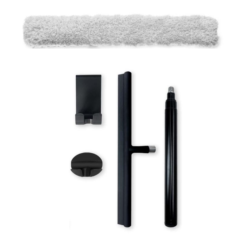 Adjustable Length Silicones Wiper For Bathroom Window Shower Door Floor Tile Multiple Surfaces Squeegee Cleaning Tool