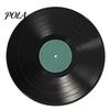 Personalized Vinyl Record Gift DIY Graffiti Clock Ornament, Reusable Blank Acrylic Retro Tabletop Decorative Display Wall Decor with Stand,
