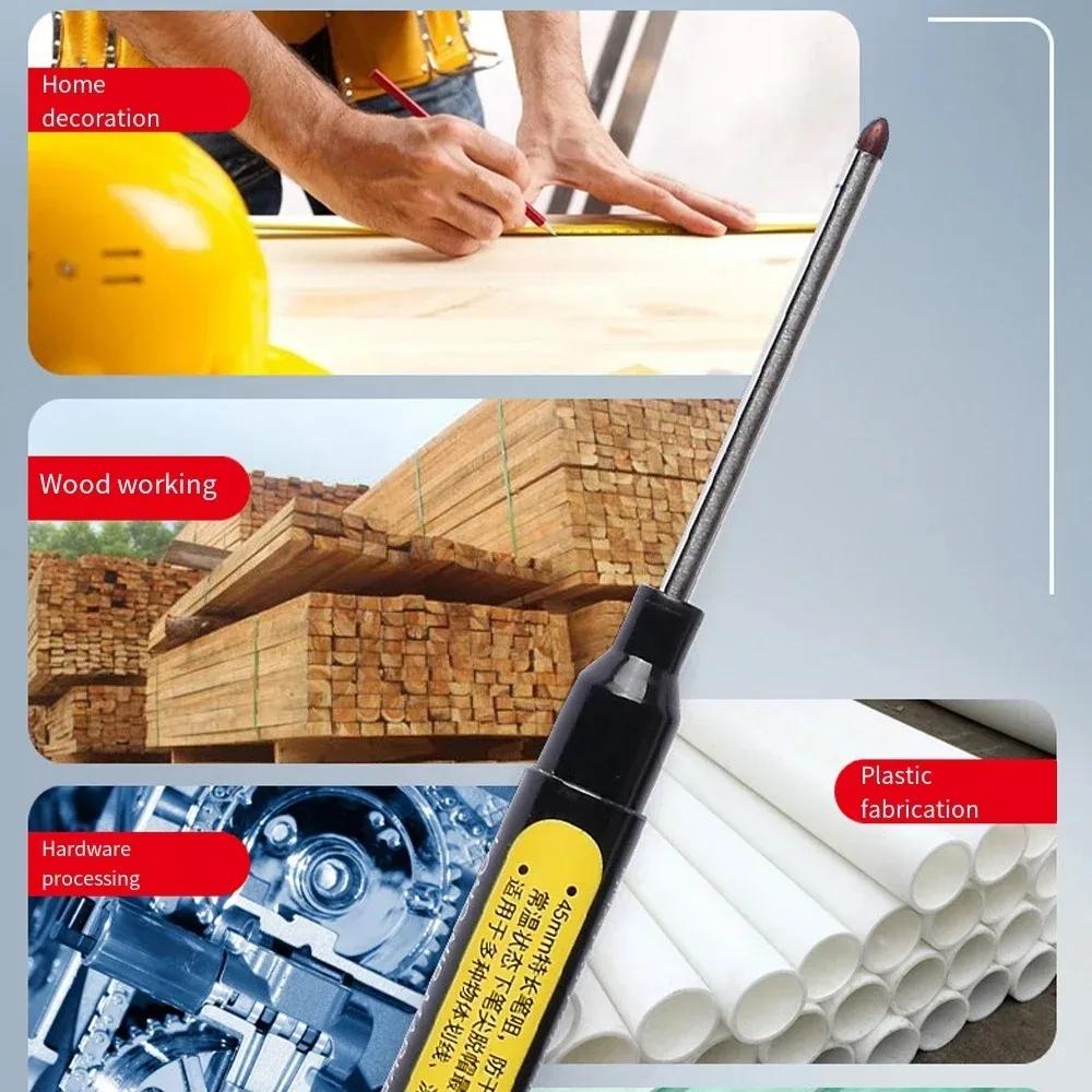 1/3/6PCS 45mm Deep Hole Long Head Paint Markers For Metal Perforating Waterproof Bathroom Woodworking Graffiti Paint Supplies