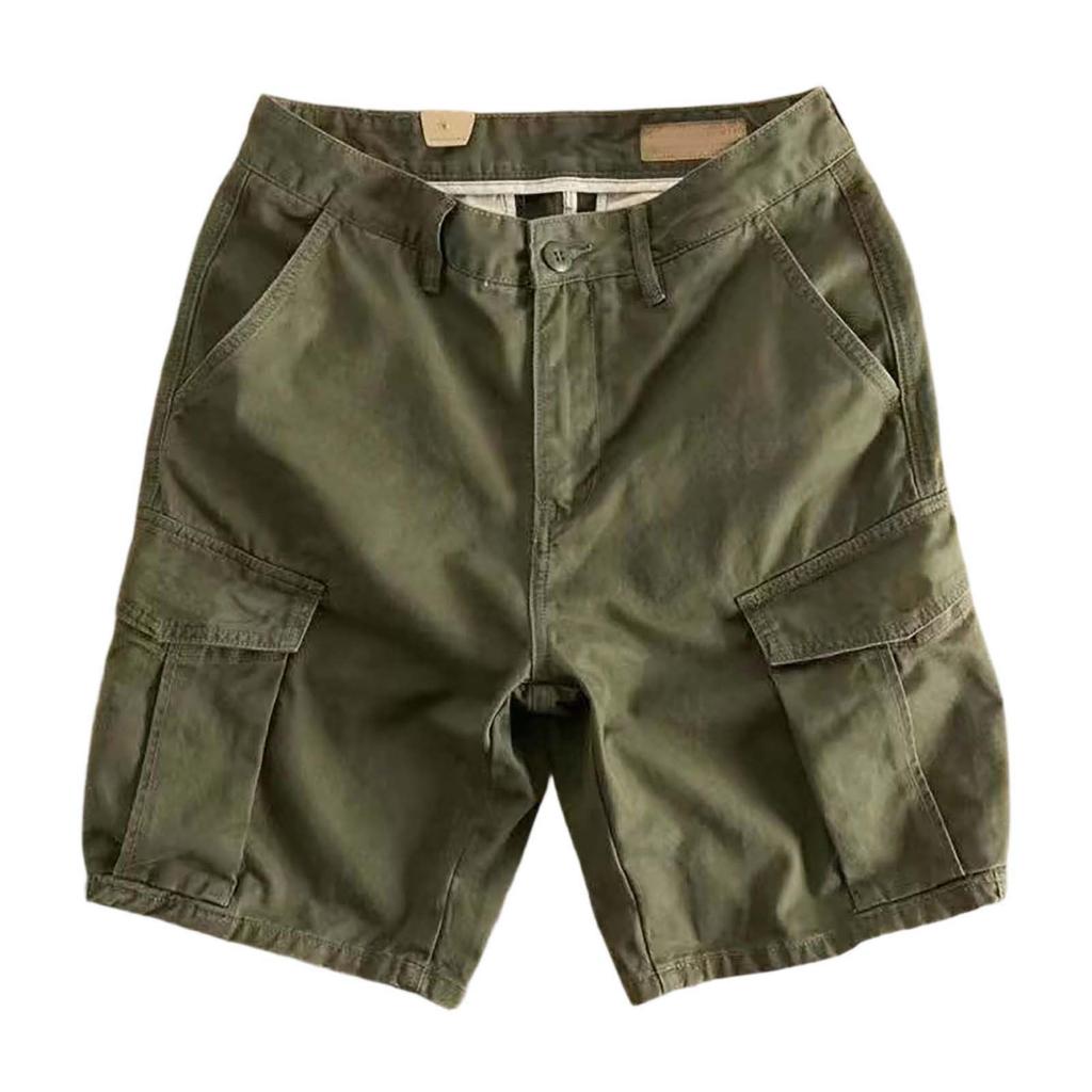 Shorts esportivos masculinos com bolso casual e soltos para corrida