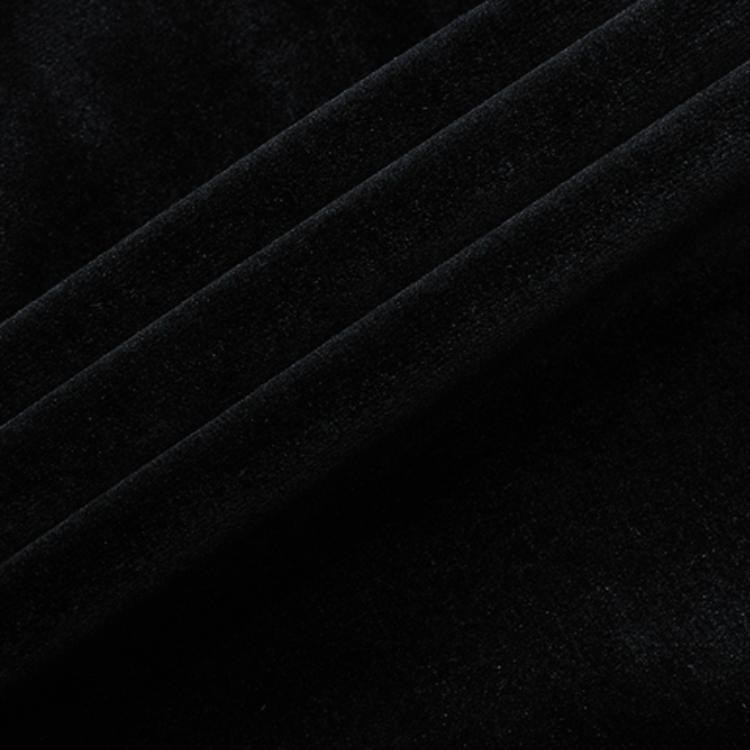 FILA Knitted Sweatpants Women's Jet Black Thickened Cuffed Pants F11W241602F-BK