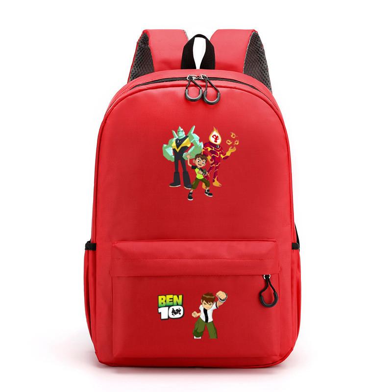 Ben 10 Kids School Backpack With Breathable Lightweight Polyester For Middle School Students