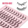 20 Pairs Of Oblique Flying Fox Eyes Large-Capacity Mixed False Eyelashes Natural Thick Simulated Eyelashes