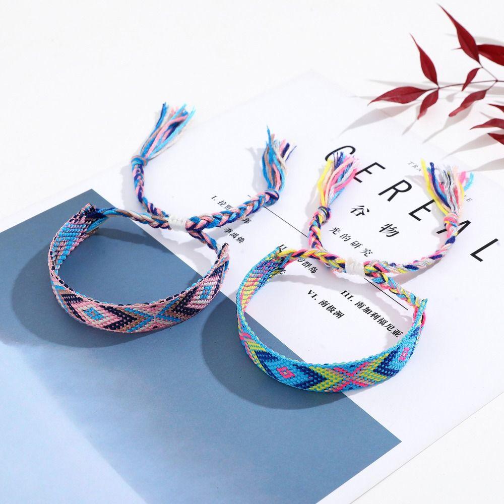 Adjustable Woven Bracelet Transshipment Nepalese Ethnic Bracelet Bohemian Bracelet Jewelry Gift
