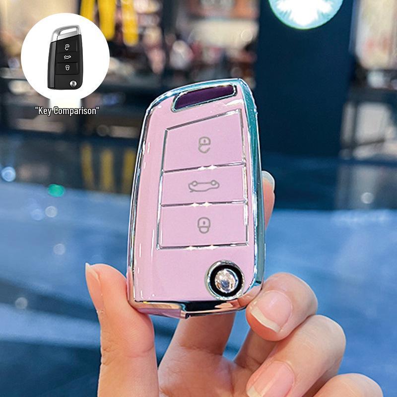 Volkswagen Passat Key Cover for 2017/18 Models - Dedicated SAIC Passat Car Key Shell with Buckle