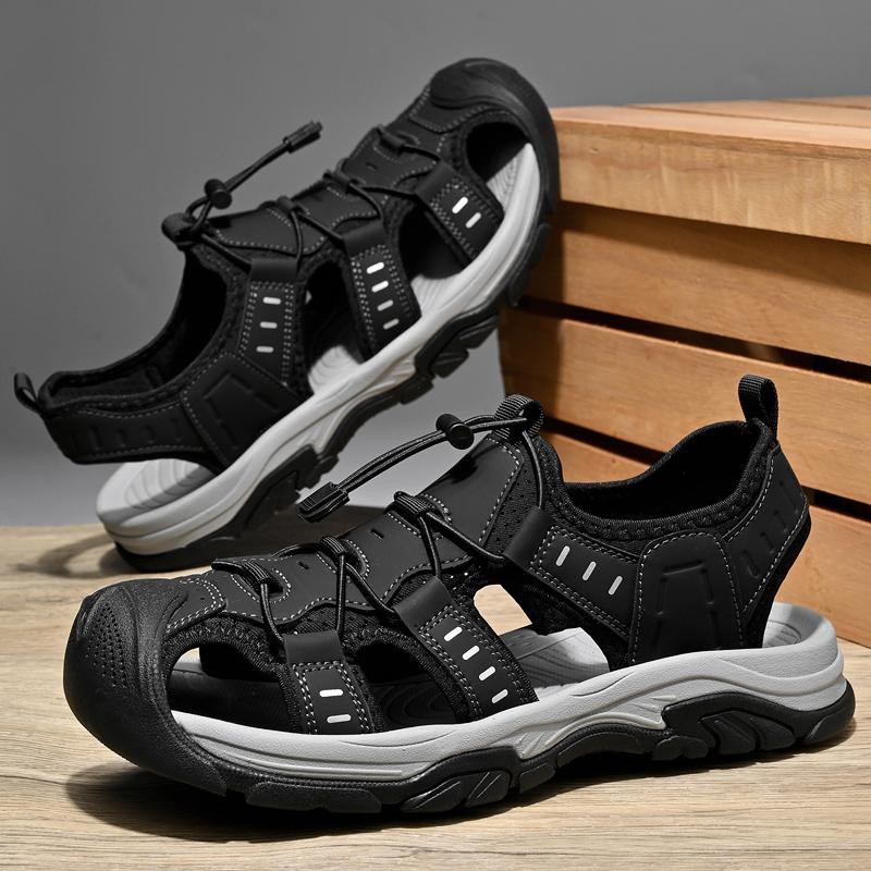 TUINANLE Men's Sandals: Breathable Openwork Design, Outdoor Casual Beach Shoes, Comfortable Men's Walking Shoes