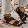 Summer Beach Sandals For Women With Mesh Upper And Rubber Sole For Casual Wear