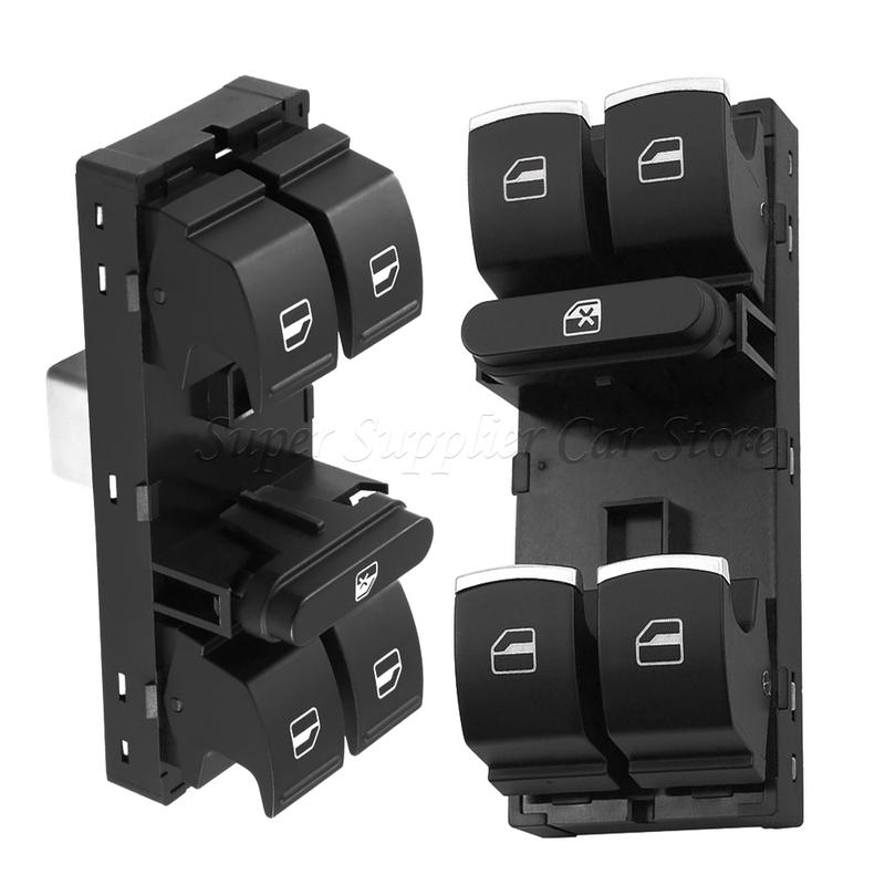 For 2009 2010 2011 2012 2013 2014 2015 2016 2017 VW Tiguan/Golf/Jetta/CC/Passat Window Master Switch Button 1K4959857B 5ND959857