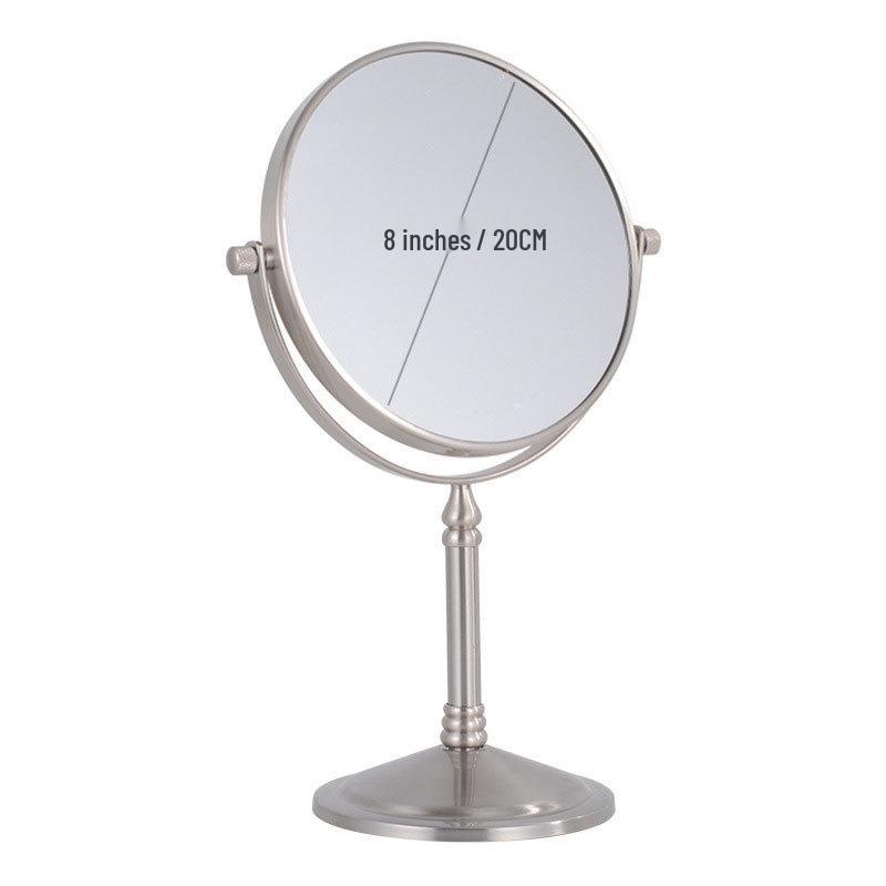 Rotatable LED Tri-Light Double-Sided Makeup Mirror for Desktops & Beauty Salons