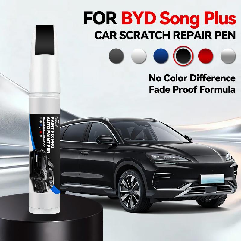 Hot Car Dedicated For BYD Song PLUS Car Paint Repair Pen Touch Up Scratch Remover DIY Auto Accessories White WAZ Red BYC Black B