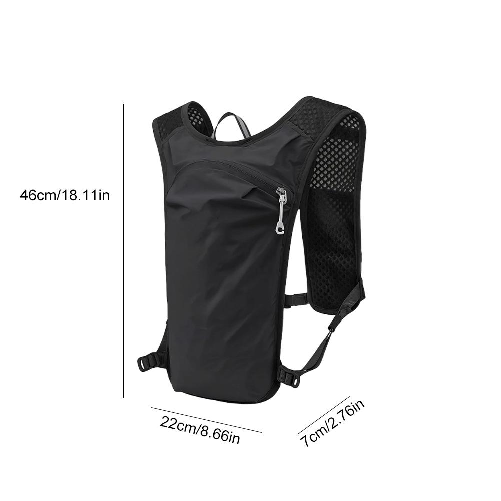 

Women Men Running Hydration Vest Camping Hydration Bladder Bag Water Pack Backpack Vest for Trail Hiking Gear Cycling Jogging чорний
