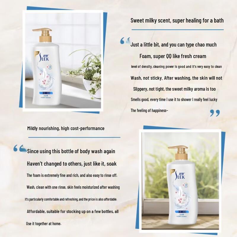 Slek Moisturizing Milk Body Wash 1000ml