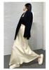 High-End Women's Satin Fishtail Skirt: 2025 Spring/Summer Elegant High-Waisted Hip-Hugging Design with Invisible Zipper