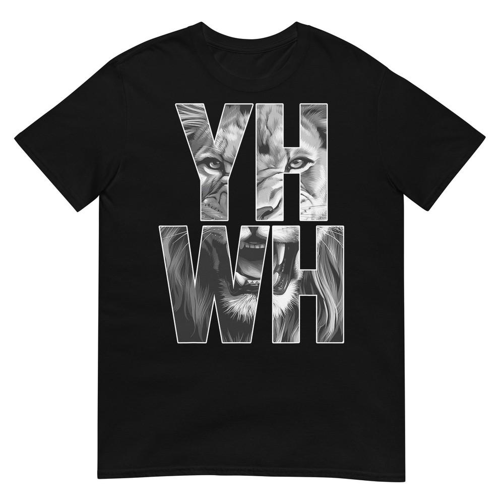Yhwh Lion Of Judah Yahweh In Hebrew Jesus Christian Tshirt