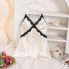 European & American Silk-Style Backless Camisole Shorts Set - Women's Summer Casual Pajamas