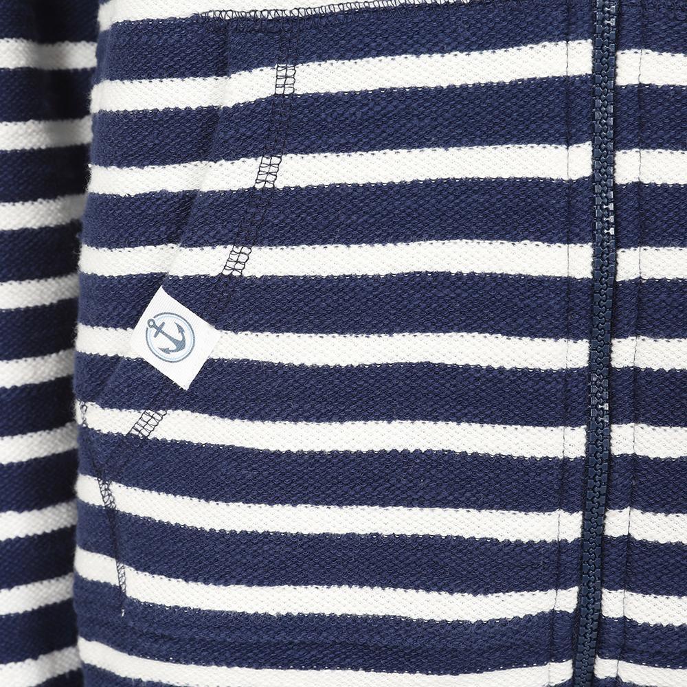 Lazy Jacks Womens/Ladies Striped Textured Full Zip Hoodie