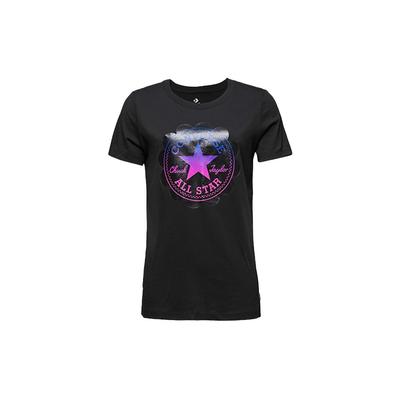 (WMNS) Logo Printing Sports Short Sleeve Black Women's 10009151-001