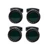 1/2 pair High-End Crystal French Shirt Cuff Buttons Classic Plated Cuff Links  Banquet