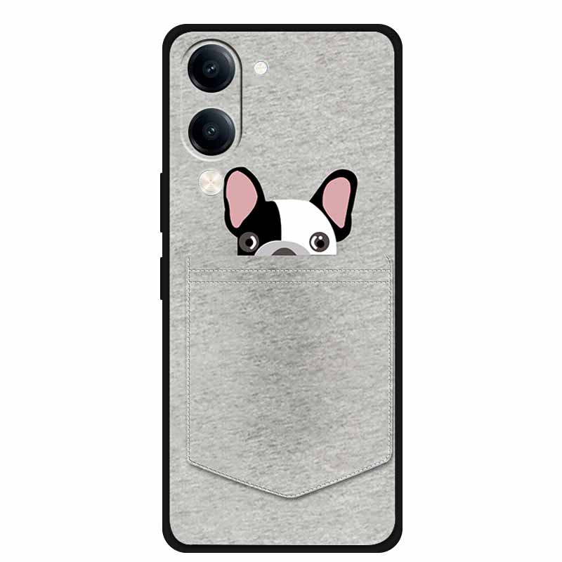 Flower Relief Cover For Vivo Y04 V2430 Y37C Y29S V2446 Funda 3D Embossed Soft Silicone TPU Phone Case Y29T Y19sGT V2459 Bumper