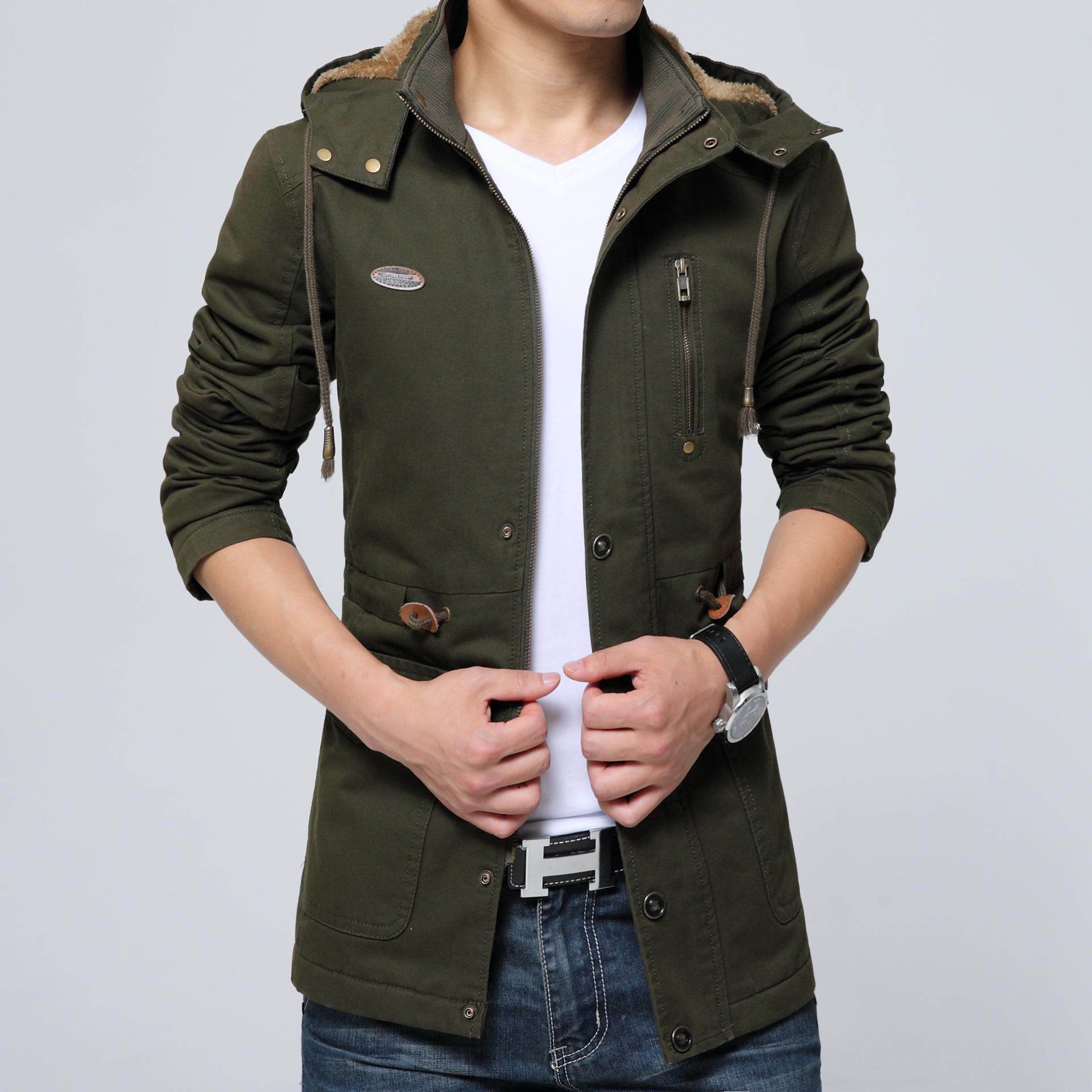 Мужская осенне-зимняя новая флисовая деловая куртка большого размера — фото 7