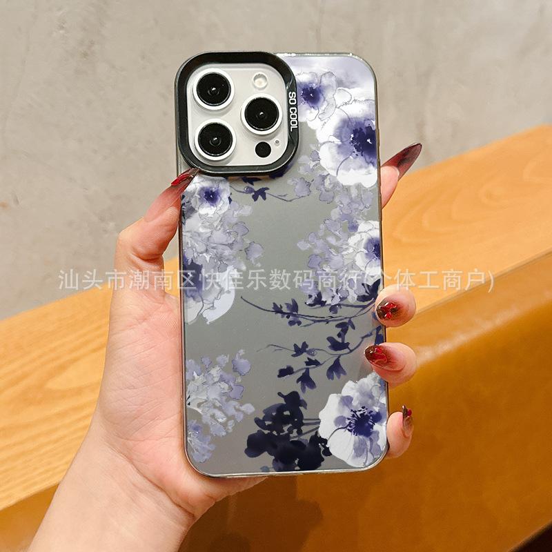 Oil painting retro flower for iPhone17ProMax/16/15/14/13/12/11 iPhone xs case