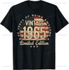 Vintage 1965 Limited Edition 60th Birthday Gifts 60 Year Old T-Shirt Vintage T Shirt Mens Clothing Customizable Ropa Hombre