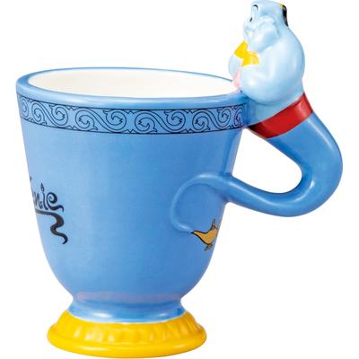 Disney Genie Goblet Diameter 11 X Perfect As a Birthday Gift or SAN4523 "Aladdin" Teacup/Mug, Approx. 210ml, 10cm, Blue, Tableware,