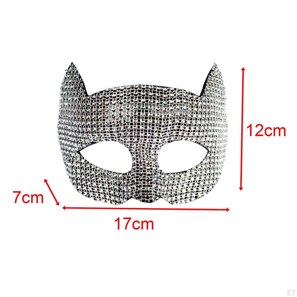 Cat Mask Animal Cosplay Clothes Decoration Dress up Eyemask Half Face for Costume