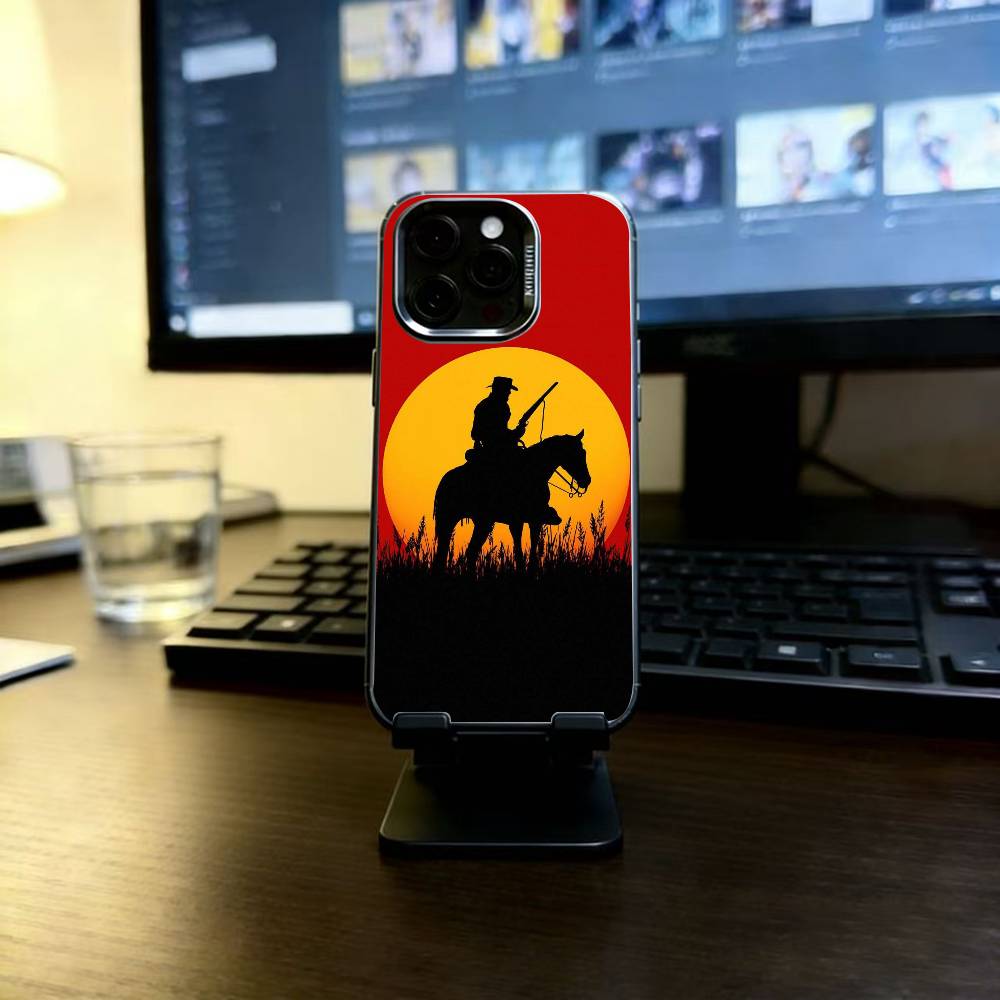Redemption RDR 2 Phone Case For iPhone 17,16,15,14,13,12,11 Plus,Pro Max,XS,Colorful Silver Black Cover