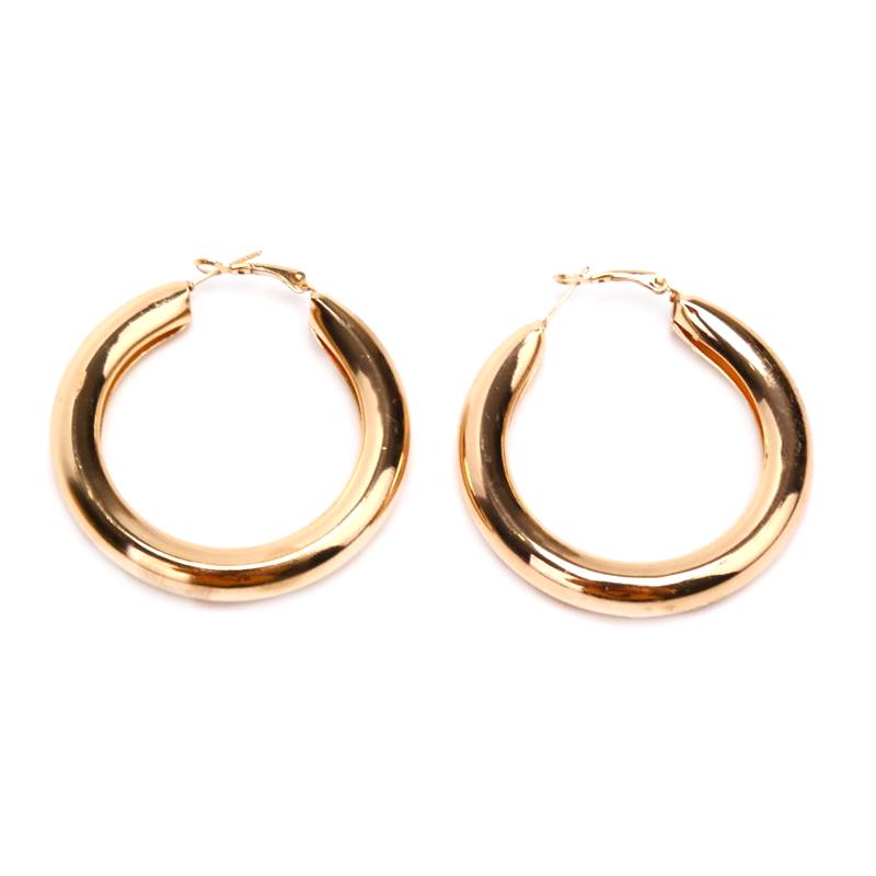 

Женские круглые широкие серьги-подвески, ювелирные аксессуары золотой