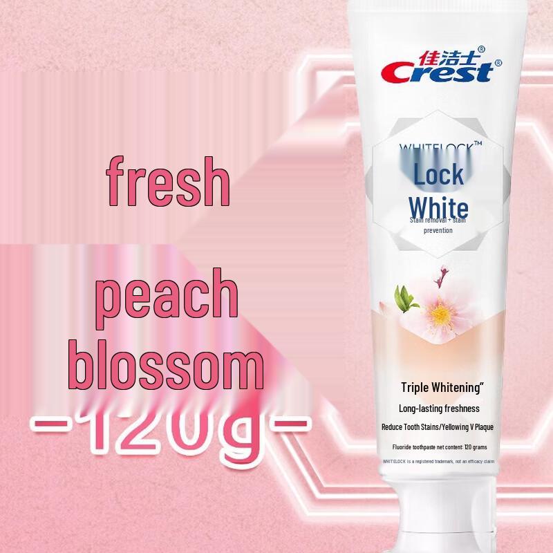 

Crest White Peach Cherry Blossom Dual-Color Whitening Toothpaste (2 x 120g)