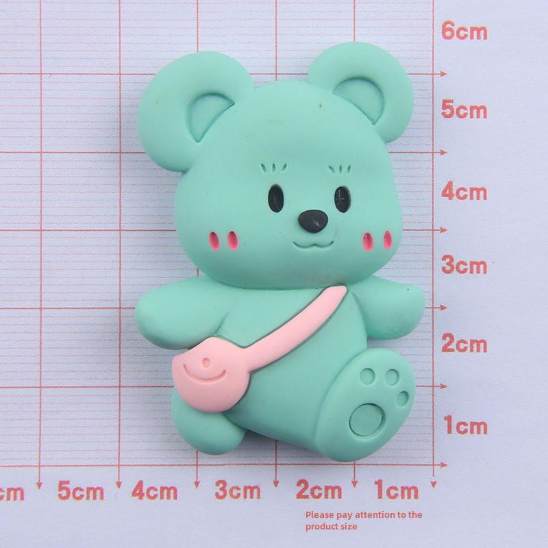 

Чехол для телефона с клеем и смолой в виде мультяшного медведя, аксессуары для волос, украшения и набор для стакана с водой