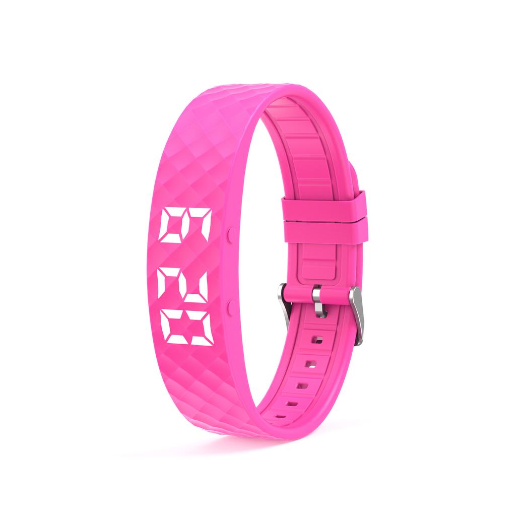 Braccialetto Intelligente LED Digitale Impermeabile Smart Clock Smartband Con contapassi per la corsa Monitor Smart Band Allarme Vibrante Promemoria