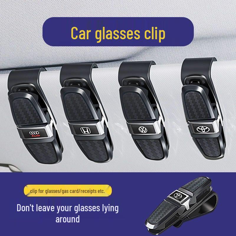 Multifunkční držák na sluneční clonu do auta na sluneční brýle a dioptrické brýle