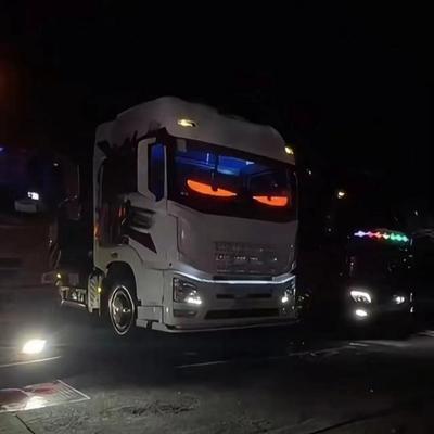 Occhi di Demone Auto LED Logo APP Pannello LED a Matrice di Pixel Luce Notturna Fai da Te Programmabile Display LED Flessibile per Accessori Auto Camion