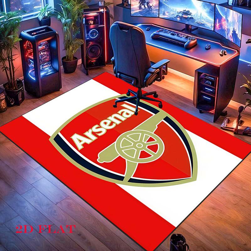 The Gunners Logo Carpet Rug for Living Room Bedroom Home Sofa Decoration,Kids Play Nonslip Floor Mat