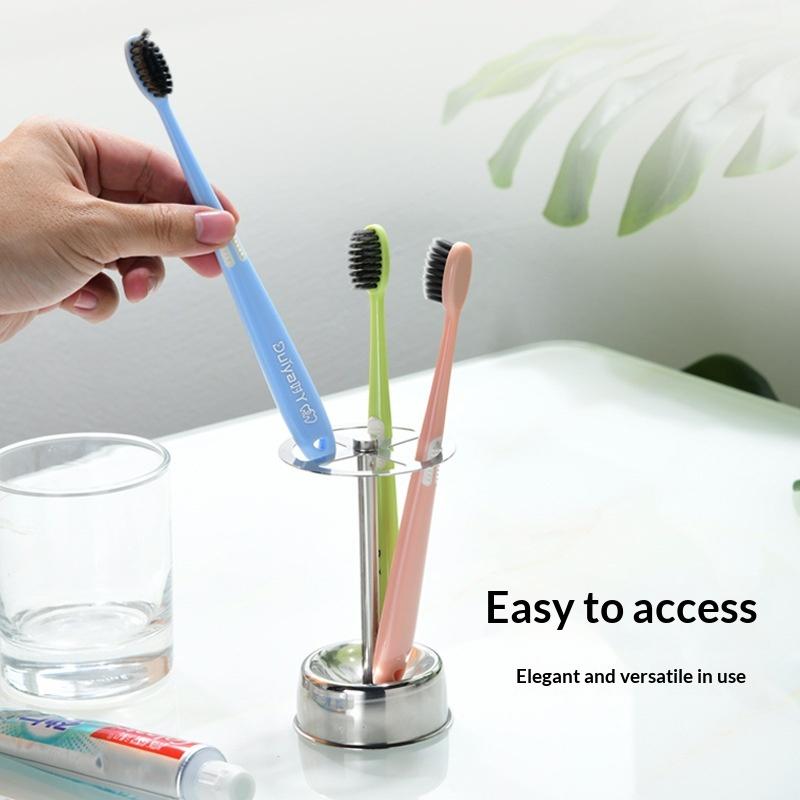 Stainless Steel Toothbrush Holder Makeup Brush Organizer Bathroom Storage For Electric Toothbrush