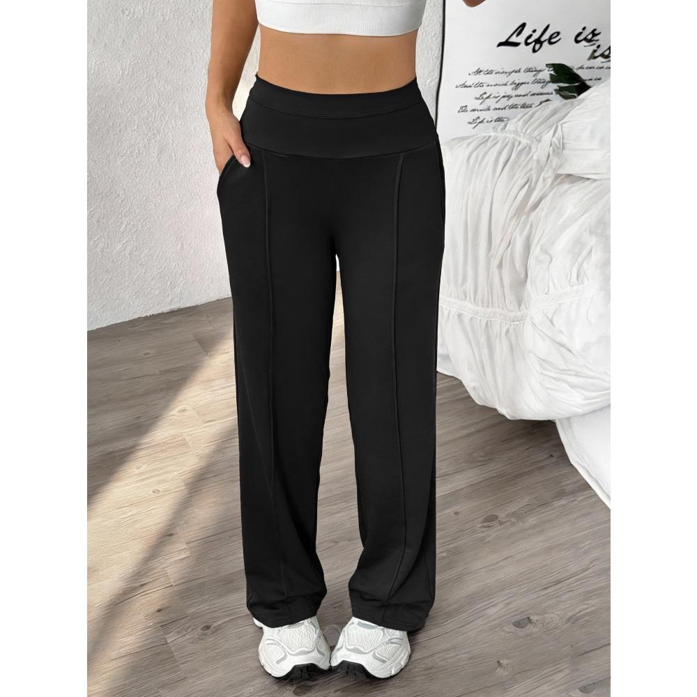 Straight Leg Sports Pants for Women, New Loose Quick Drying Pilates, Running Training Yoga Pants Fitness Suit