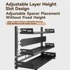 Kitchen Spice Rack Storage Organizer Countertop Knife Holder Modern Minimalist Carbon Steel