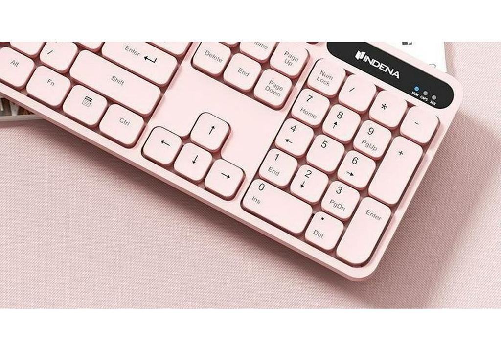 Silent Wired Mechanical-Feel Keyboard for Gaming and Office Use