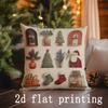 Home Decor Christmas-themed Patterns Pillow Covers for Home Pattern Cushion Cover Suitable for Sofa Bedroom Car Pillow Cover