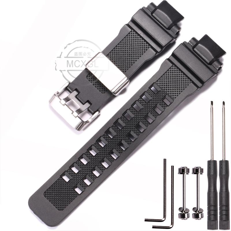 Rubber Watch Strap For Casio G-Shock GA-1000 GW-4000 GA1100 G1400 Watchband Men's Sport Waterproof Silicone Bracelet
