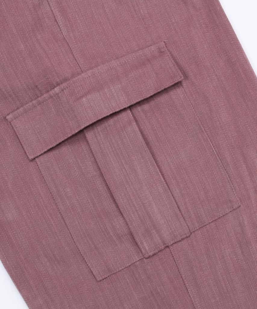 CAMEL WORK No.353 Structured Cargo Pants (Pink)