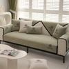 Panda Embroidered Sofa Cushion Chenier Four-Season Universal Non-Slip Sofa Cover, High-Grade Seat Cushion Leather Sofa Back Towel