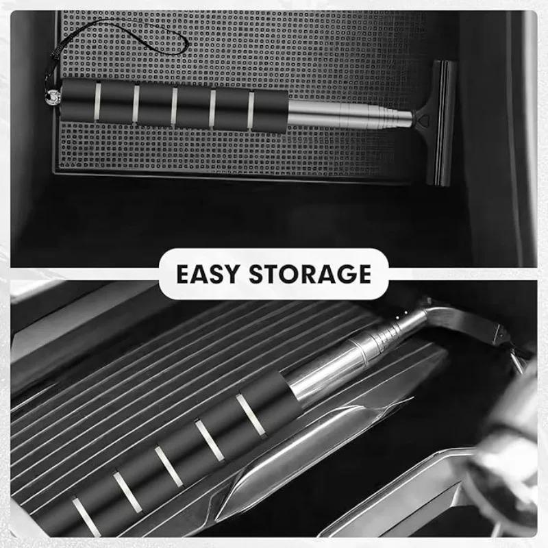 Car Rearview Mirror Wiper Retractable Portable Glass Cleaner Water Remover for Rainy Weather Auto Cleaning Accessories