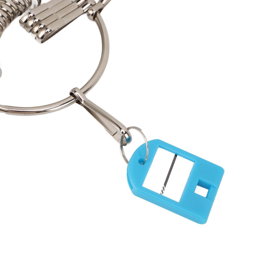 30pcs Portable Key Organizer Iron Split Ring Key Labels Multi Keys Holder Keychain  Houses