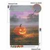 DIY Full Drill Diamond Painting Kit Halloween Pumpkin Design Rhinestone Canvas Art Relaxing Handmade Gift for Adults