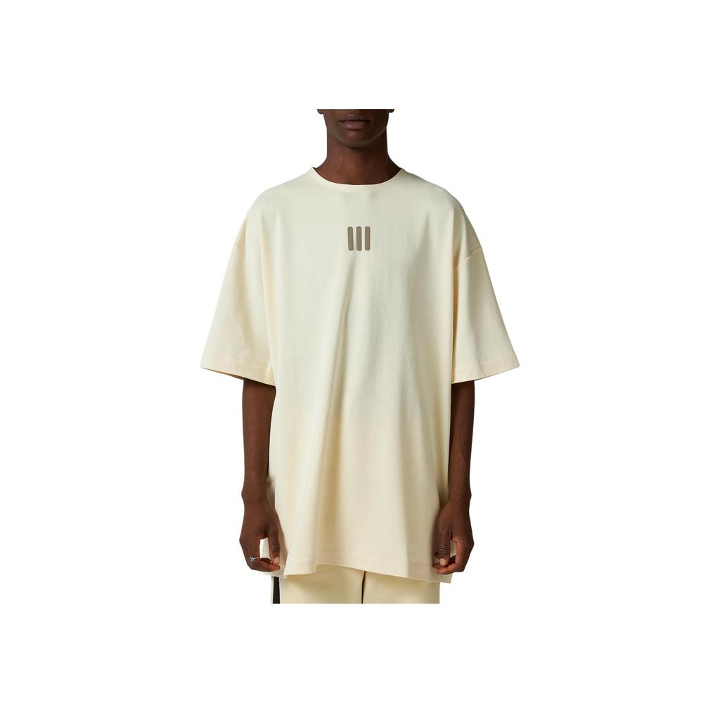 Adidas X Fear Of God Athletics Collaboration Performance FW24 Comfortable Crew Neck Pullover Short Sleeve T-Shirt Men Tops Light-Yellow IM6080
