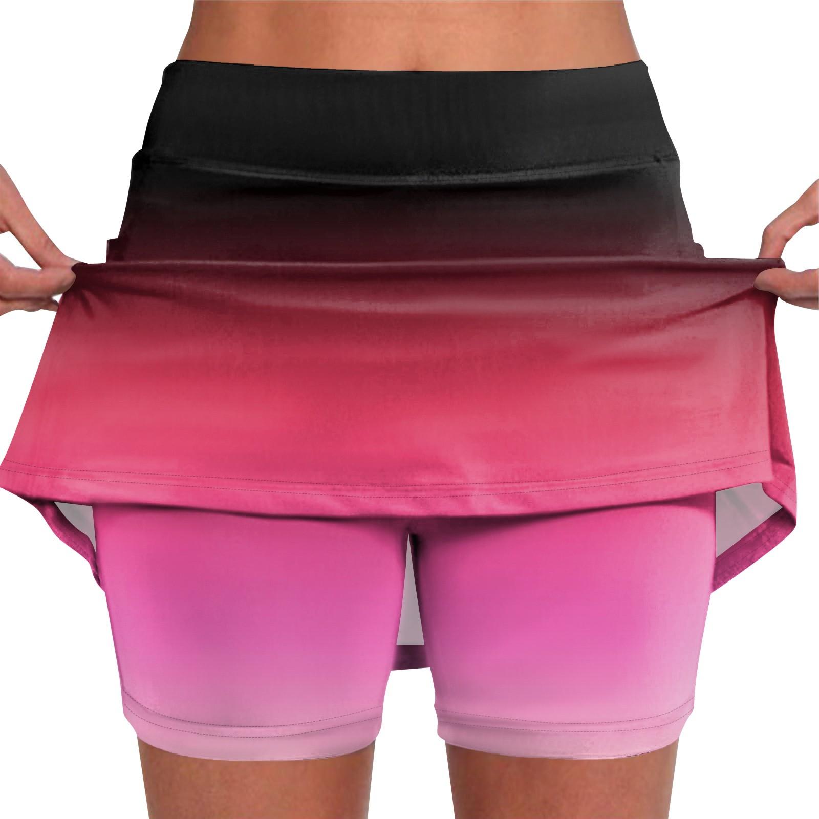 

Еластичні штани-кюлоти для йоги для жінок, спортивні шорти з принтом, легкі вузькі однотонні штани з високою талією S червоний