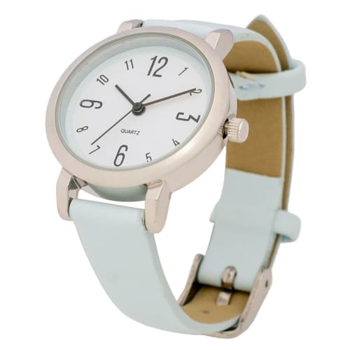 Fieldwork Women's Analog Watch with Leather Strap, Blue, Pick, PP014-3